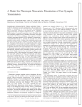 A Model for Pleiotropic Muscarinic Potentiation of Fast Synaptic