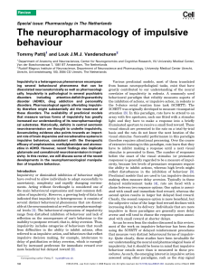The neuropharmacology of impulsive behaviour