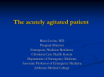 The acutely agitated patient - Christiana Care Health System