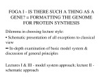 foga i - is there such a thing as a gene? = formatting the