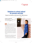 School Refusal Brochure for Parents and Children