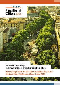 European cities adapt to climate change