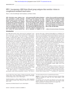 HIV-1 incorporates ABO histo-blood group antigens