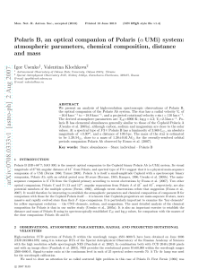 Polaris B, an optical companion of Polaris (alpha UMi) system