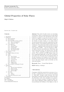 Global Properties of Solar Flares