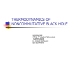 THERMODYNAMICS OF NONCOMMUTATIVE BLACK HOLE