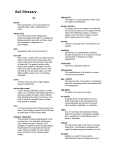 Soil Glossary