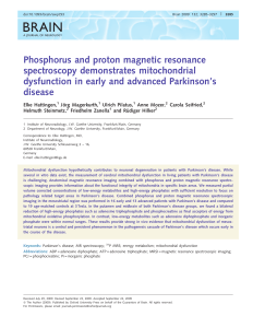 Phosphorus and proton magnetic resonance