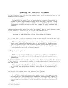 Cosmology 20B Homework 2 solutions