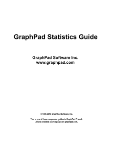 GraphPad Statistics Guide