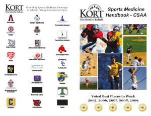 Sports Medicine Handbook - CSAA