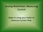 Analog Multimeter Measuring Current 10-26-11