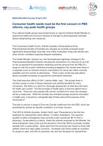 Consumer health needs must be the first concern in PBS reforms