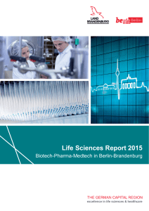 Life Sciences Report 2015 - Berlin Business Location Center