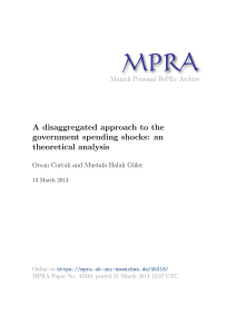 A disaggregated approach to the government spending shocks: an