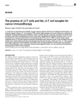 The promise of cd T cells and the cd T cell receptor for cancer