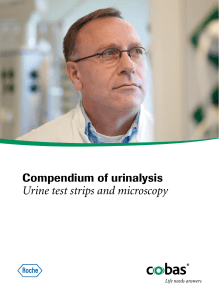 Compendium of urinalysis Urine test strips and microscopy