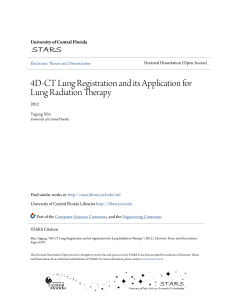 4D-CT Lung Registration and its Application for Lung