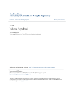 Whose Republic? - Scholarship@Cornell Law