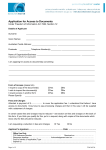 Application for Access to Documents