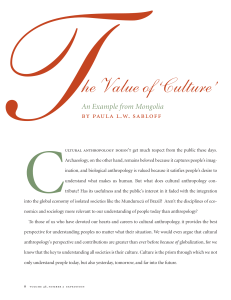 he Value of `Culture`