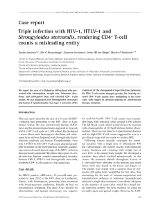 Case report Triple infection with HIV-1, HTLV