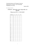 TNFL03 - fallstudier inom flygtrafik och logistik Homework Set 1