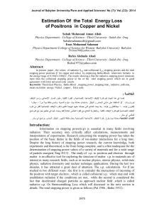 Estimation Of the Total Energy Loss of Positrons in Copper and Nickel