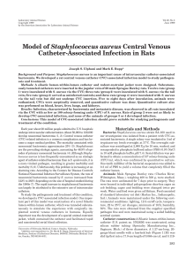 Model of Staphylococcus aureus Central