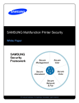 SAMSUNG Multifunction Printer Security