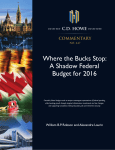 Where the Bucks Stop: A Shadow Federal Budget for 2016