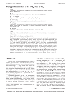 The hyperfine structure of the 1 3 g state of Na2