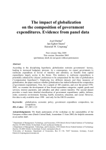 The impact of globalization on the composition of government