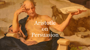 Aristotle on Persuasion