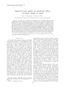 Improved water quality can ameliorate effects of climate change on