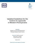 Updated Guidelines for the Control of Legionella in Western