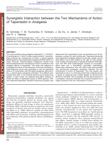 Synergistic Interaction between the Two Mechanisms of Action of