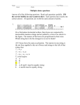 Multiple choice questions Answer all of the following questions