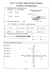 Quiz 7 on Graphs, Signed Numbers, Statistics, Probability,and