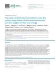 Evaluation of the bacterial microbiome of two flea species using