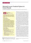 Minimally Invasive Treatment Options for Uterine Fibroids