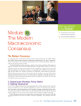 Module 36 The Modern Macroeconomic Consensus