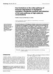 Flux limitations in the ortho pathway of benzoate