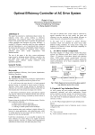 Optimal Efficiency Controller of AC Drive System