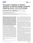 Fine-grain modeling of species` response to climate change