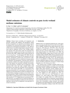 Model estimates of climate controls on pan-Arctic