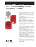 Exceder LED Low Frequency Sounder Strobes