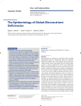 The Epidemiology of Global Micronutrient Deficiencies