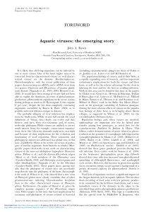 Aquatic viruses: the emerging story