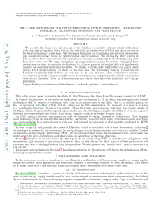 The\^ G Infrared Search for Extraterrestrial Civilizations with Large